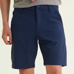 DAMENSCH Men Blue 4way Stretch Chino Shorts-image-33