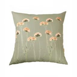 ANS Olive Green & Brown 3Pcs  Floral Square Cushion Covers-12