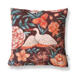ONSETHOMES Rust & Brown Embroidered Square Cushion Covers-image-42