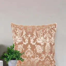Home Brown & Silver-Toned Square Cushion Covers-image-62