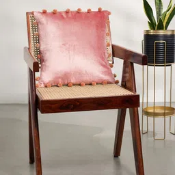 Living scapes by Pantaloons Pink Cotton Square Cushion Covers-12