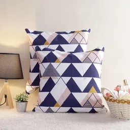 KRAVIKASet of 2 Geometric Square Cushion Covers-image-2