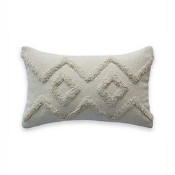 Art Avenue Off White Geometric Textured Rectangle Cushion Cover-46