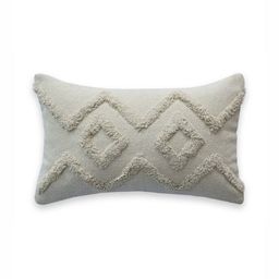 Art Avenue White 2 Pieces Geometric Embroidered Rectangle Cushion Covers-29