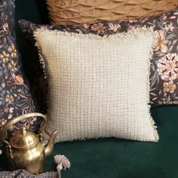ONSETHOMES Cream-Coloured Square Cushion Covers-picture-58