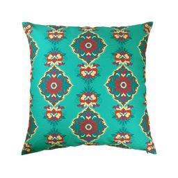 ANS Teal & Purple 5Pcs Quirky Square Cushion Covers-image-13