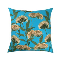 ANS Turquoise Blue & Brown 5Pcs  Floral Square Cushion Covers-image-16