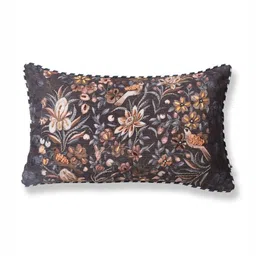 ONSETHOMES Brown & White Embroidered Rectangle Cushion Covers-image-8