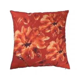 ANS Rust & Peach 5Pcs Floral Square Cushion Covers-image-4
