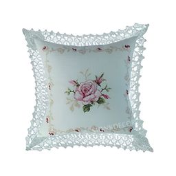 TANLOOMS Pink & Green Floral Square Cushion Covers-picture-20
