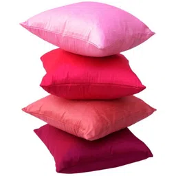 RoyalDeco Pink & Rose Set of 4 Square Cushion Covers-image-94
