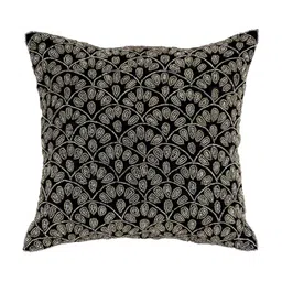 PURINA'S Black & Gold-Toned Ethnic Motifs Square Cushion Cover-picture-11