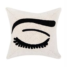 PURINA'S White & Black Abstract Square Cushion Cover-image-41