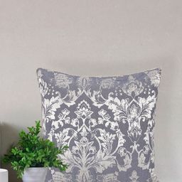 Home Blue & Silver-Toned Printed Self Design Square Cushion Covers-picture-14