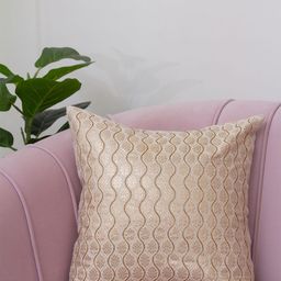 BandBox Grey & Gold-Toned Ethnic Motifs Square Cushion Covers-image-98
