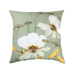 ANS Green & White 5Pcs Floral Square Cushion Covers-picture-21