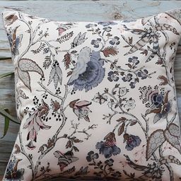 MFD HOME FURNISHING Cream & Grey Floral Printed Square Cushion Covers-image-63