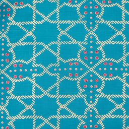 Fabindia Blue & Gold-Toned Ethnic Motifs Square Cushion Covers-21