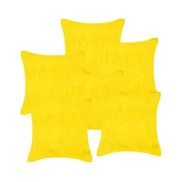 Home Heart Yellow 6 Pieces Square Cushion Covers-image-78