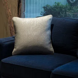 MASPAR Grey Solid Square Cushion Cover-2