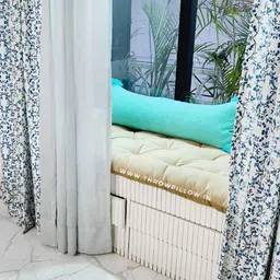 THROWPILLOW Turquoise Blue Embroidered Rectangle Cushion Cover-image-23