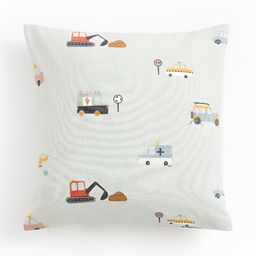 H&M Green Spotted Cotton Cushion Cover-image-41