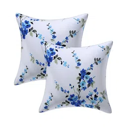 Texstylers Blue 2 Pcs Printed Cotton Square Cushion Covers-image-28
