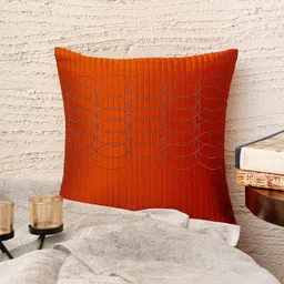 ZEBA Orange Square Cushion Covers-24