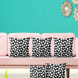 ArtzFolio Black White 5 Pieces Square Cushion Covers-image-60