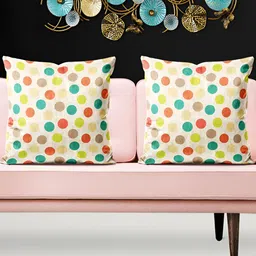 ArtzFolio Green & Red 5Pcs Geometric Square Cushion Covers-image-38
