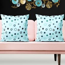 ArtzFolio Green & Blue 5Pcs Geometric Square Cushion Covers-image-55