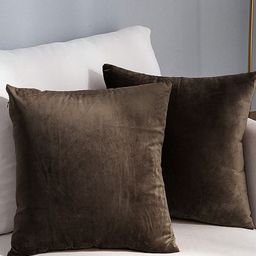 AEROHAVEN Brown 2 Pcs Reversible Square Cushion Covers-image-69