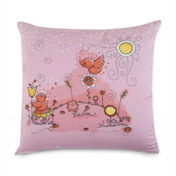 WAXWINGO Pink & Yellow Cartoon Characters Square Cushion Covers-27