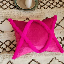 THROWPILLOW Magenta Square Cushion Covers-image-2