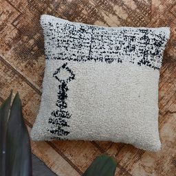 Art Avenue Nimble White & Black Cotton Square Cushion Cover-image-6