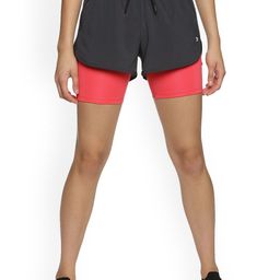 JOLGER Women Skinny Fit Mid Rise Sports Shorts-image-21