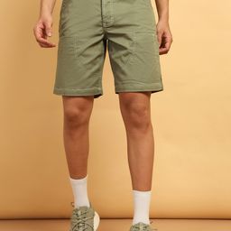 Wrangler Men Mid-Rise Relaxed Fit Denim Shorts-image-53