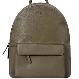 Eske Unisex Leather Backpack with Compression Straps-0