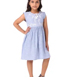 Miyo Blue Striped Dress-image-42