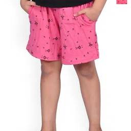 BAESD Girls Pack Of 2 High-Rise Conversational Printed Cotton Shorts-image-97