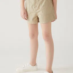 Marks & Spencer Girls Mid-Rise Pure Cotton Shorts-image-41