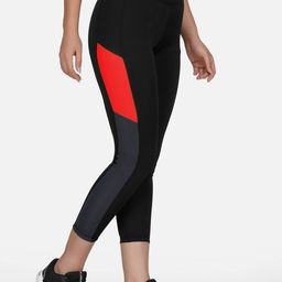 IMPERATIVE Women Colourblocked Antimicrobial Cropped Tights-image-10