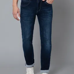 Cantabil Men Light Fade Mid-Rise Stretchable Clean Look Jeans-image-11