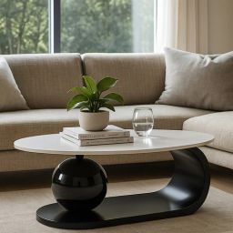 casacraft from pepperfry Gallo Faux Metal Coffee Table In Black Pvd Finish-picture-38