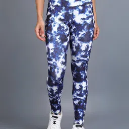Rock Paper Scissors Women Blue Printed Tights-image-25
