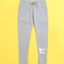 NUSYL Kids Grey Typography Printed Regular-Fit Joggers-image-88