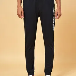 Ajile by Pantaloons Men Black Solid Slim-Fit Joggers-image-49