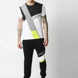 Pepe Jeans Men Green & Black Solid Slim-Fit Joggers-picture-40