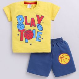 Todd N Teen Boys Printed Pure Cotton T-shirt With Shorts-40