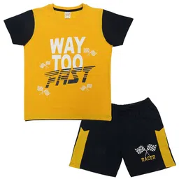 Clothe Funn Boys Printed Pure Cotton T-shirt With Shorts-image-100